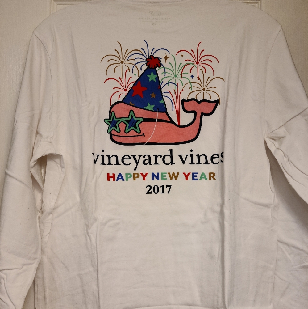 Vineyard Vines Men's LS Holiday Tee